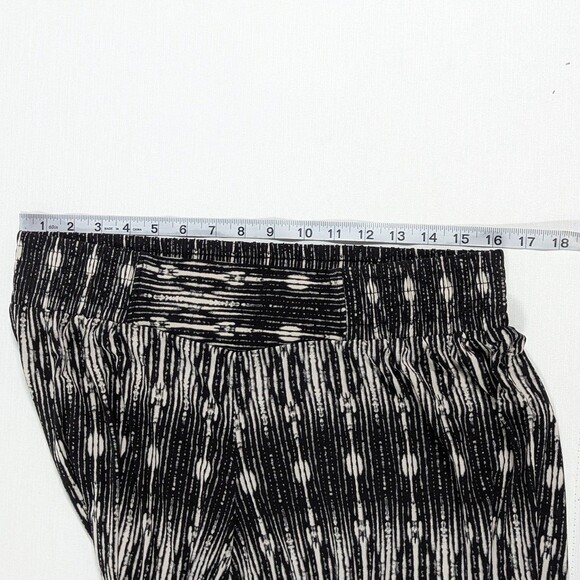 Premise Studio 1X Black & White High Waisted Palazzo Pants - Picture 4 of 6